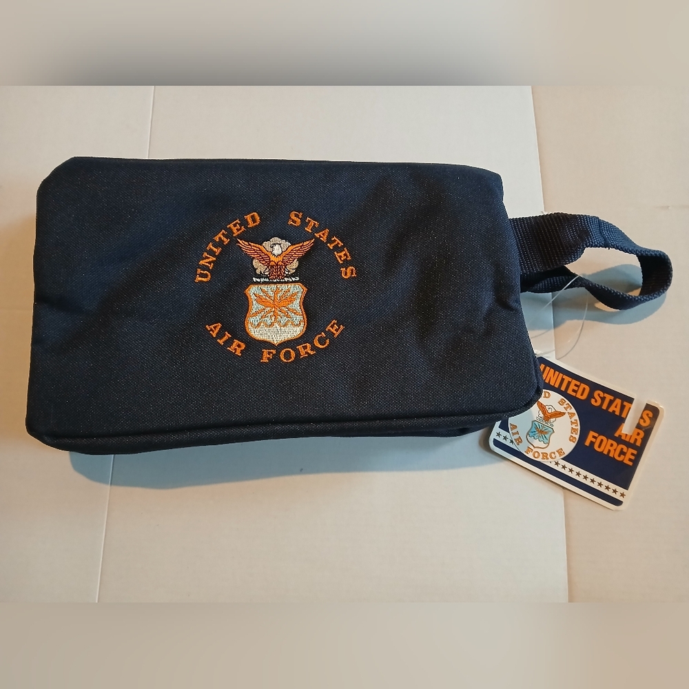 USAF United States Air Force Shave Kit Bag Travel Toiletry Blue